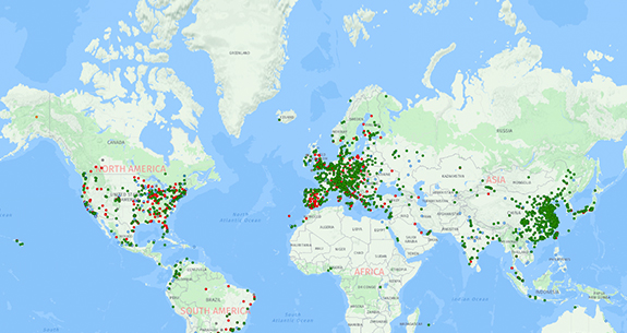 Bike Sharing World Map: Stations & Systems | Lyft Urban Solutions